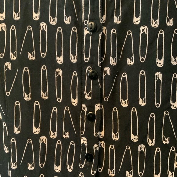 Safety Pin Button Down Dress - Picture 4 of 8